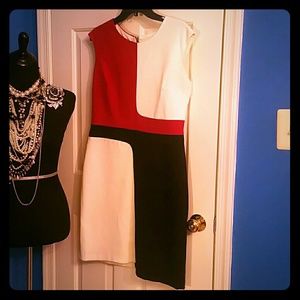Geometric sleeveless dress