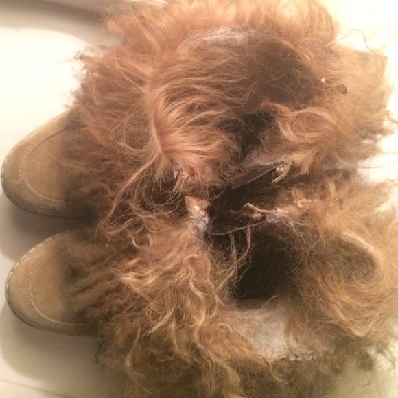 Size 7 fur bootie platform - Picture 3 of 4