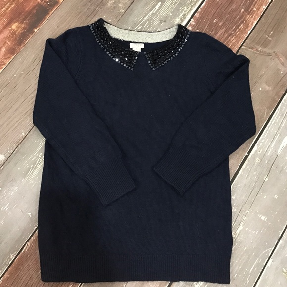 J. Crew jewel neck sweater