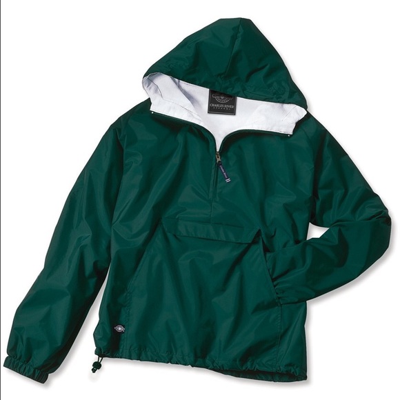 Charles River Pullover Rainjacket / Forest Green - Picture 2 of 2