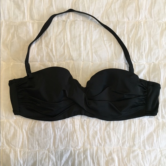 VS Black Halter/Bandeau Bikini Top