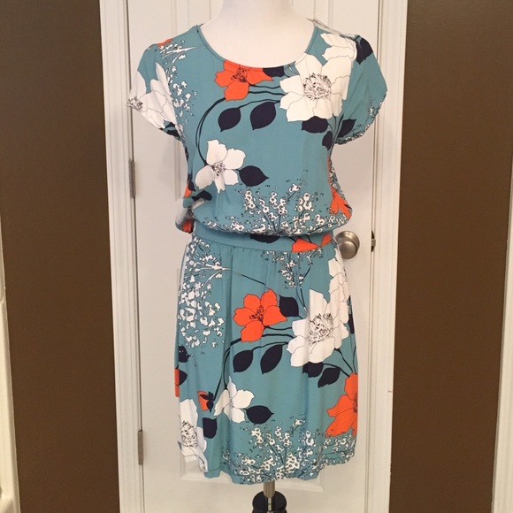 Beautiful floral pattern dress Banana Republic sz4