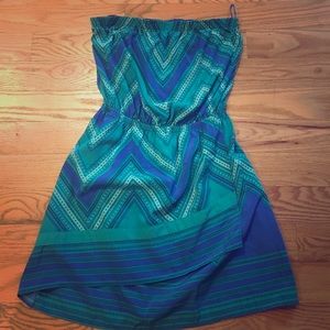 Strapless sinch waste Dress