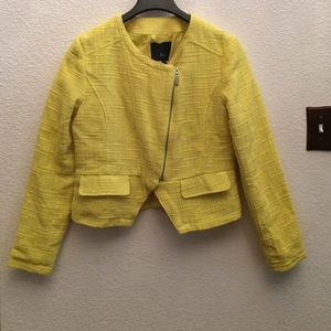 Yellow Moto Jacket.