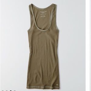 American Eagle Outfitters Boyfriend Tank Green