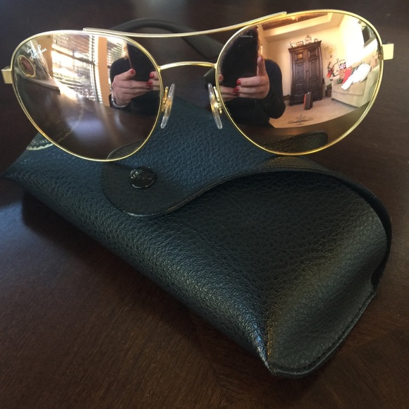 Authentic Ray Ban Pink Mirror