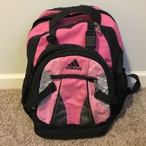 Pink Adidas backpack