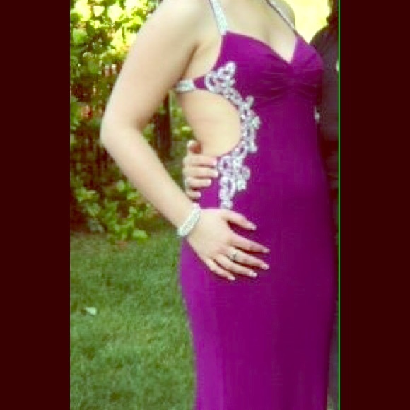 Purple prom dress