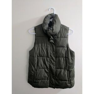 Olive Green Puffer Vest
