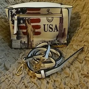 "USA" Faux Leather Bag