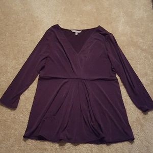 3/4 length sleeve babydoll style top