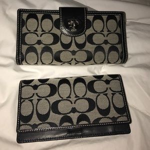 Coach Wallet with Matching Check Book Holder