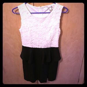 Black and White Lace Forever 21 Dress