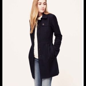Loft Navy Twill Trench