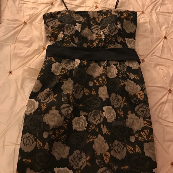 Jcrew strapless floral dress