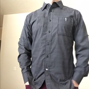 Airwalk black casual button-down shirt