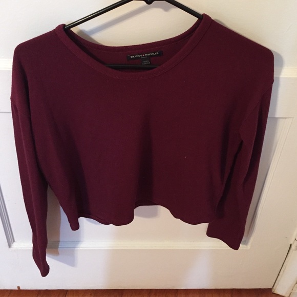 Crop Burgandy top
