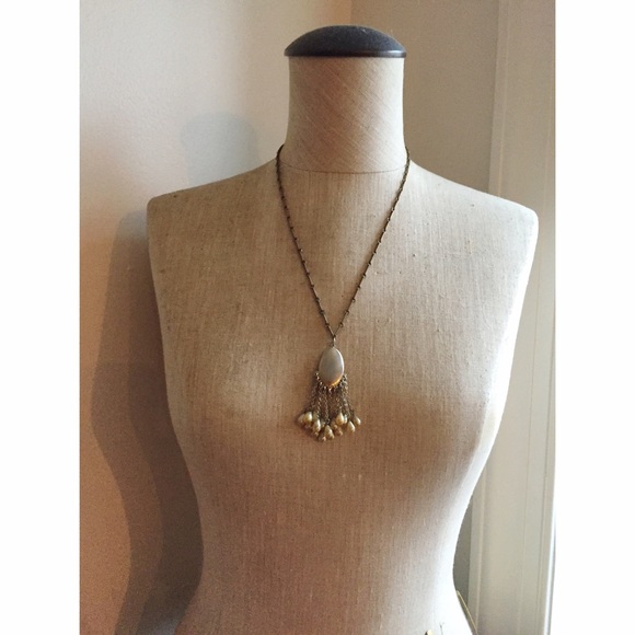 gold toned necklace
