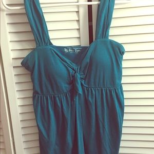 Teal bra top tank top