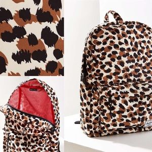 NWT Herschel Classic Mid Leopard Print Backpack