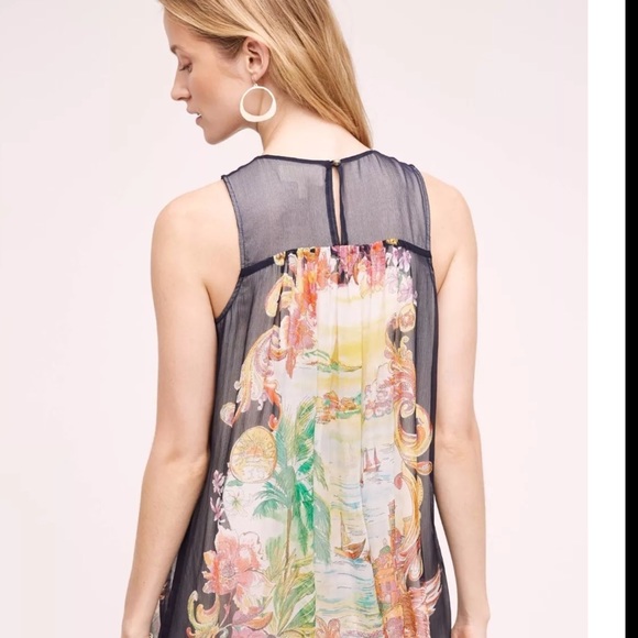 NWT Anthropologie Varese Silk Dress Sz 0 - Picture 4 of 4