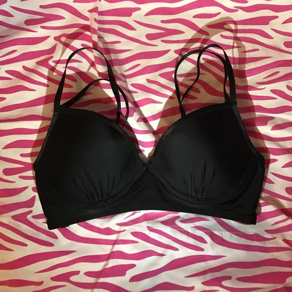 Strappy Black Push-up Bikini Top