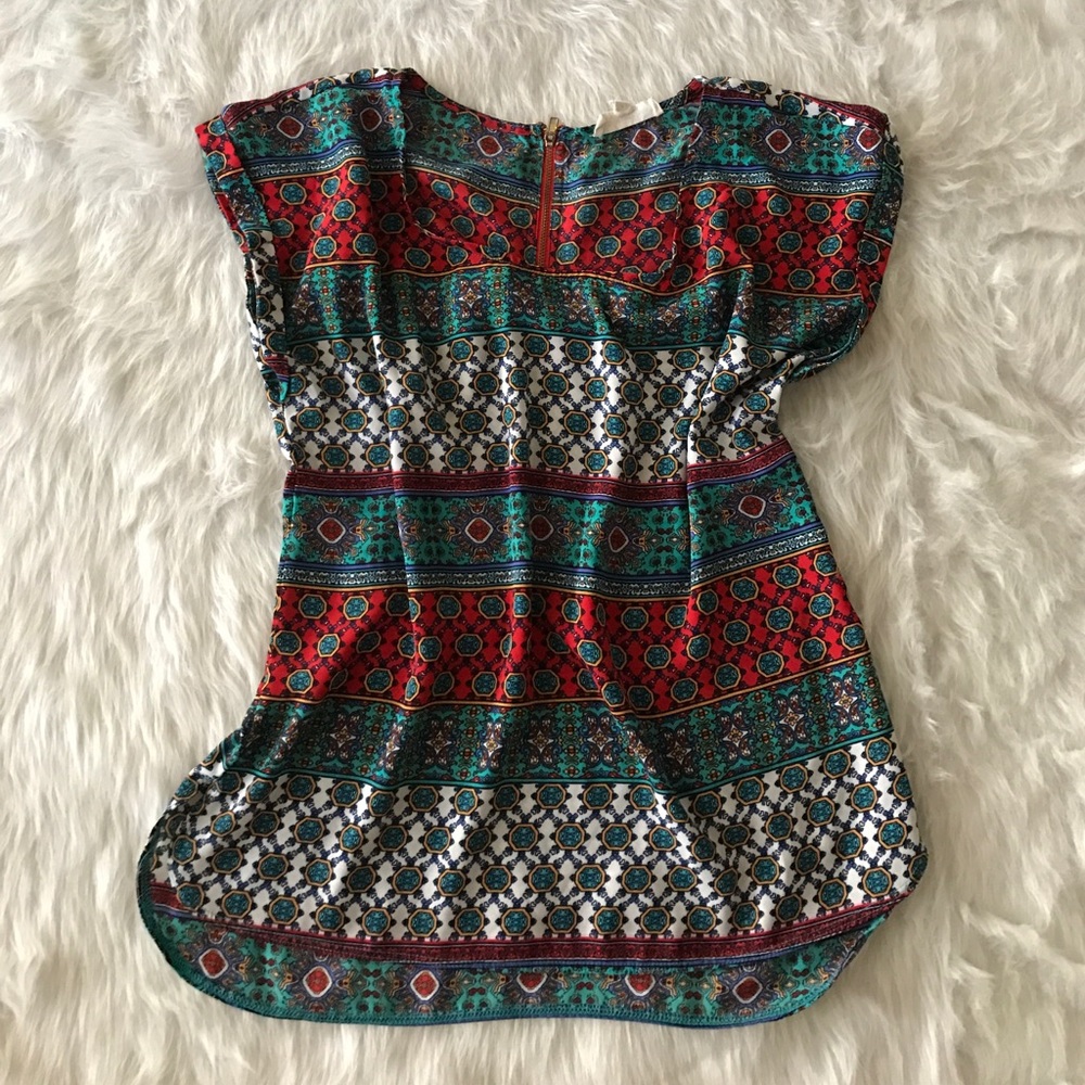 Pink rose pattern shirt