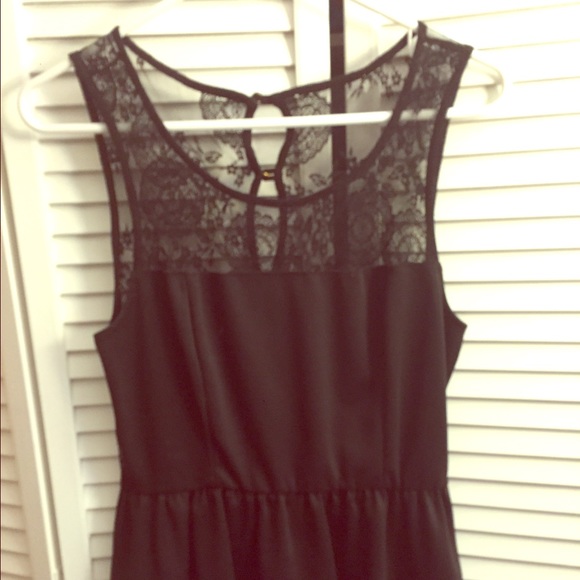 Peplum top with lace back