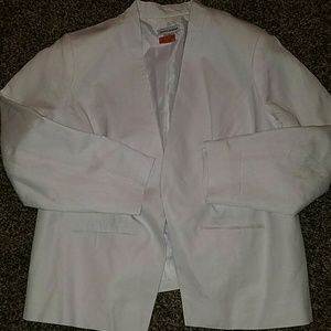Jessica London White Linen  Blazer 18