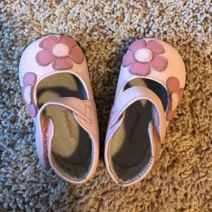 Pink pediped shoes 0-6 mon
