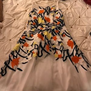 White anthropologie dress