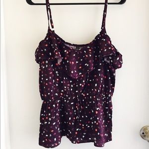 Full Tilt Tank - Floral - Purple - Medium