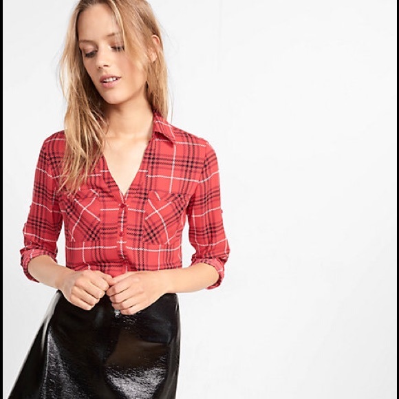 NOWT Express Slim fit Portofino Red Plaid