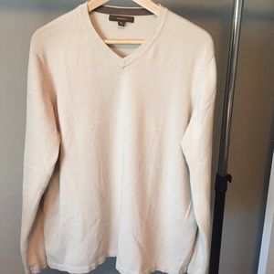 Khaki V-neck Sweater
