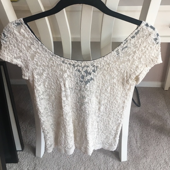 Ivory lace blouse