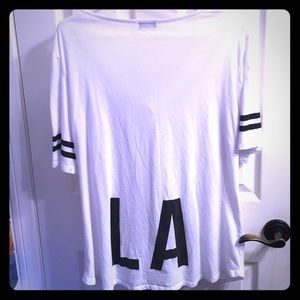 LA Jersey Button up T
