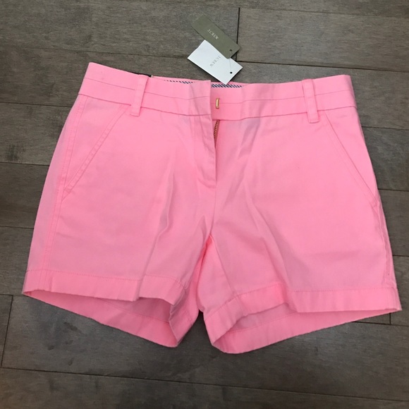 J. Crew chino pink shorts. New with tag