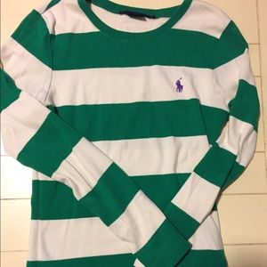 Green and cream Ralph Lauren sweater