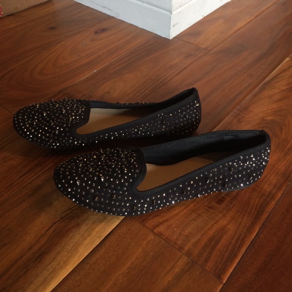 Zigi Soho black studded loafer flats