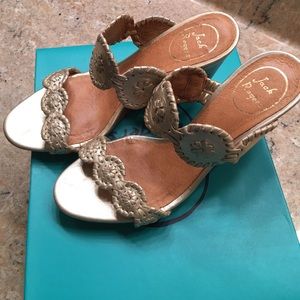 Jack Rogers Platinum Luccia Wedge