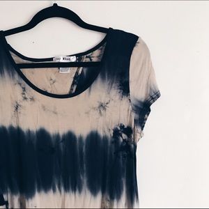 Tie Dye Open Back Shirt