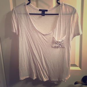 Flowy V neck T