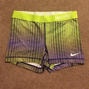 Nike pro spandex shorts