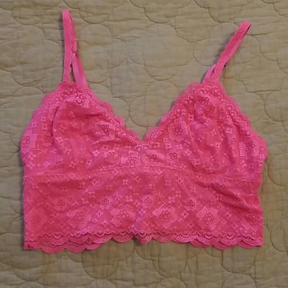 Gilly Hicks Pink Bralette, size Medium