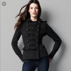 LOFT military sweater coat
