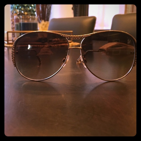 Swarovski studded sunglasses/aviators