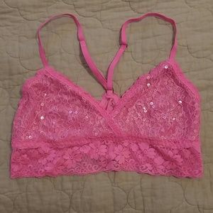 Gilly Hicks Pink Bralette, size Medium