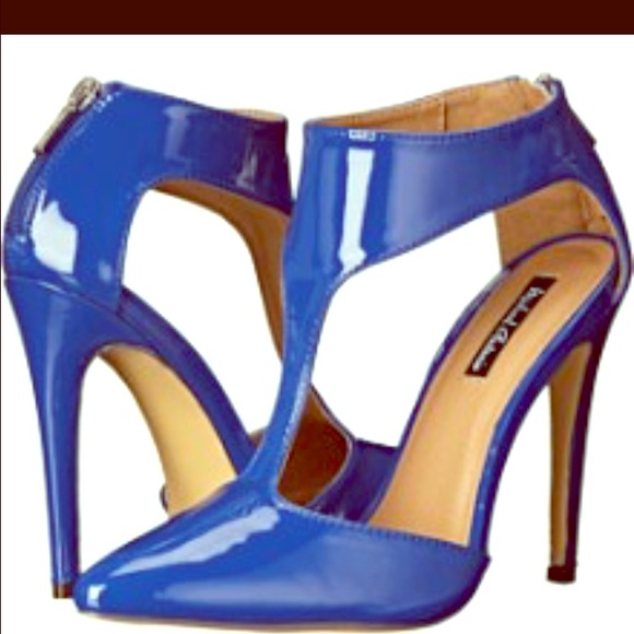 Royal blue path heels NEW