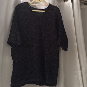 Black oversized sweater