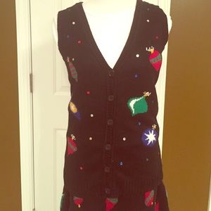 Christmas sweater vest sz XS